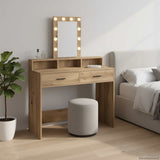 Dressing Table Brown 100 x 41 x 140 cm Engineered Wood 865180