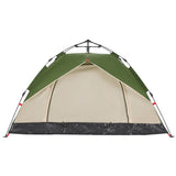 Camping Tent Dome 3-Person Green Quick Release 4004193
