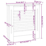 325565 MDF Radiator Cover Grey 78 cm
