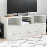 TV Cabinet White 99x39x44 cm Steel 841738