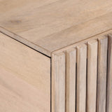Coffee Table White 80x51x40 cm Solid Wood Mango 377459