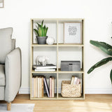 Room Divider Bookcase Sonoma Oak 69.5x29x103.5 cm Engineered Wood 858014