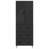 Cabinet Set 2 pcs Black 66 x 34.5 x 90 cm Engineered Wood 3416638