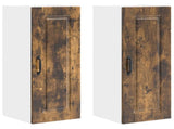 Wall Cabinet PORTO 2 pcs Smoked Oak 30 x 31 x 80 cm 885366