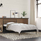 Bed Frame without Mattress Black 100x200 cm 845587