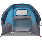Camping Tent Cabin 4-Person Blue Waterproof 4100665