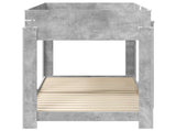 Bunk Bed for Kids Concrete Grey 90 x 190 cm Engineered Wood 3410534