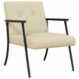 Armchair Cream 59 x 75 x 78 cm Fabric 42017696