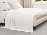 Throw Blankets 6 pcs White 150 x 200 cm Fleece 42016814