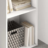 Bookcase White 40x30x76,5 cm Engineered Wood 800927