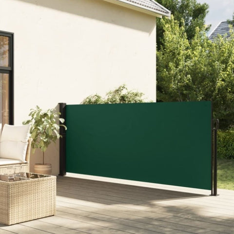 ZNTS Retractable Side Awning Dark Green 120x600 cm 4004500