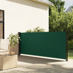 ZNTS Retractable Side Awning Dark Green 140x300 cm 4004305