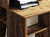Desk with Shelf Old Wood 90 x 48 x 101.5 cm Engineered Wood 869528