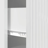 Drawer Cabinet High Gloss White 33 x 34.5 x 89.5 cm 894849