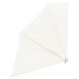 Collapsible Balcony Side Awning Cream 140x140 cm 41578