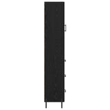 Highboard Black Oak 34.5 x 34 x 180 cm Engineered Wood 3416242