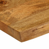 Table Top 60x60x3.8 cm Live Edge Solid Wood Mango 370786