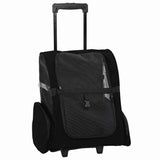 Pet Trolley 3-in-1 Design Black 48x32x cm Oxford Fabric 42007372