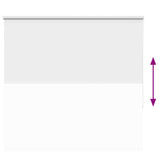 Roller Blind Blackout White 145x150 cm Fabric Width 141.6 cm Polyester 4011917