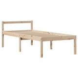 Bookcase Bed without Mattress 100x200 cm Solid Wood Pine 3321994