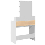 Dressing Table with LED White 80x41x144.5 cm 848178