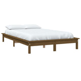 Bed Frame without Mattress Honey Brown Super King Size Solid Wood 820559