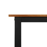 Garden Table Brown Solid Acacia wood 200x90x75 cm Industrial 319514