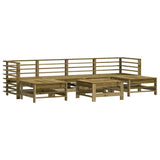 7 Piece Garden Lounge Set Impregnated Wood Pine 3186402