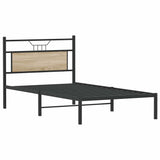 Bed Frame without Mattress Sonoma Oak 107x203 cm Engineered Wood 4106788