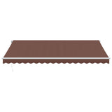 Manual Retractable Awning Brown 450x350 cm 3215391