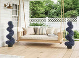Decorative Artificial Plants Set of 2, UV Resistant Fake Plants in Pot for Indoor Outdoor Decor, 120 T3398P549993