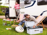 12V Car Refrigerator w/ LED Light & Foldable Handles, 25L Portable Compressor Cooler, Fridge Freezer T3398P349487