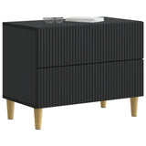 Bedside Cabinet Black 62 x 34.5 x 48 cm Engineered Wood 894546