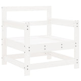 Garden Chairs 2 pcs White Solid Wood Pine 825493