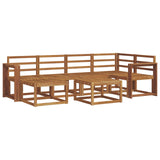 Outdoor Sofa Set 7 pcs Natural Solid Acacia Wood 3366677