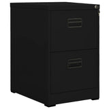Filing Cabinet Black 46x62x72.5 cm Steel 336272