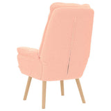 Armchair Pink 69 x 74 x 93 cm Sherpa Fabric 42001846