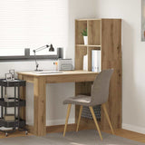 Desk with Shelf Artisan Oak 122 x 67 x 145 cm Engineered Wood 3337264