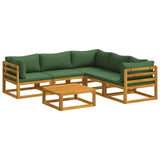 Sofa Set 6 pcs Natural Solid Acacia Wood 3417270
