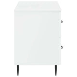 Bathroom Sink Cabinet HAARLEM High Gloss White 82 x 41x 58.5 cm 896799