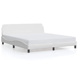 Bed Frame "Dover" White 183x213 cm Faux Leather 373309