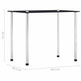 Nesting Tables 3 pcs Black Tempered Glass 249527