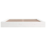 Bed Frame without Mattress White 140x200 cm Solid Wood 820677