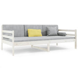Day Bed without Mattress White 80x200cm Solid Wood Pine 814680