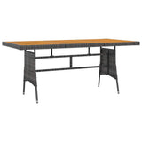 7 Piece Outdoor Dining Set Poly Rattan Grey 3120112