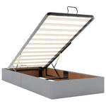 Ottoman Bed Frame without Mattress Light Grey Single Fabric 3310916