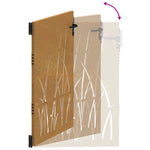 Garden Gate 105x130 cm Corten Steel Grass Design 153228