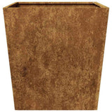 Garden Planter 50x50x50 cm Weathering Steel 851078