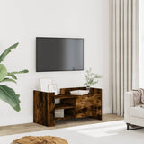 TV Cabinet Smoked Oak 80x35x40 cm Engineered Wood 848371