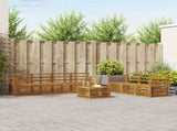 Sofa Sets 8 pcs Natural Solid Acacia Wood 3374489
